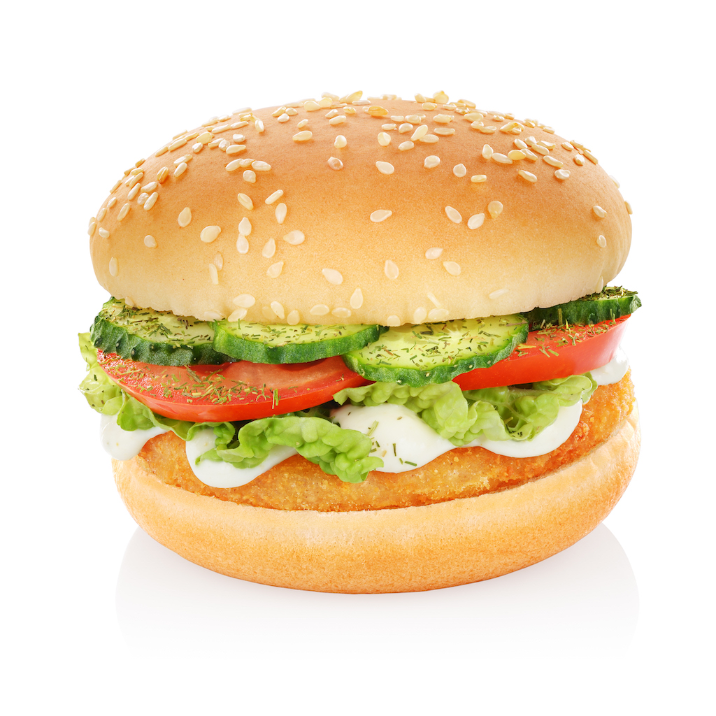 hamburger-with-chicken-isolated-EUN34BH
